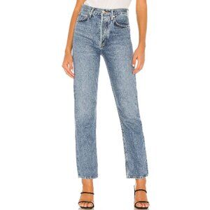 Agolde Blue Straight Leg Jeans